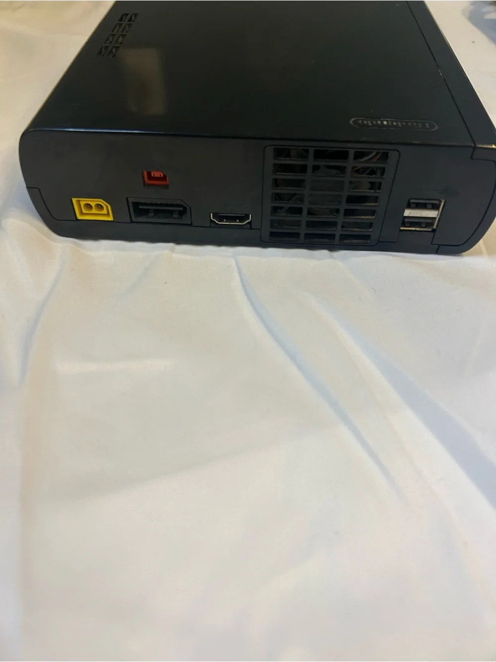 Nintendo Black Wii U Console with Gray Power Adapter